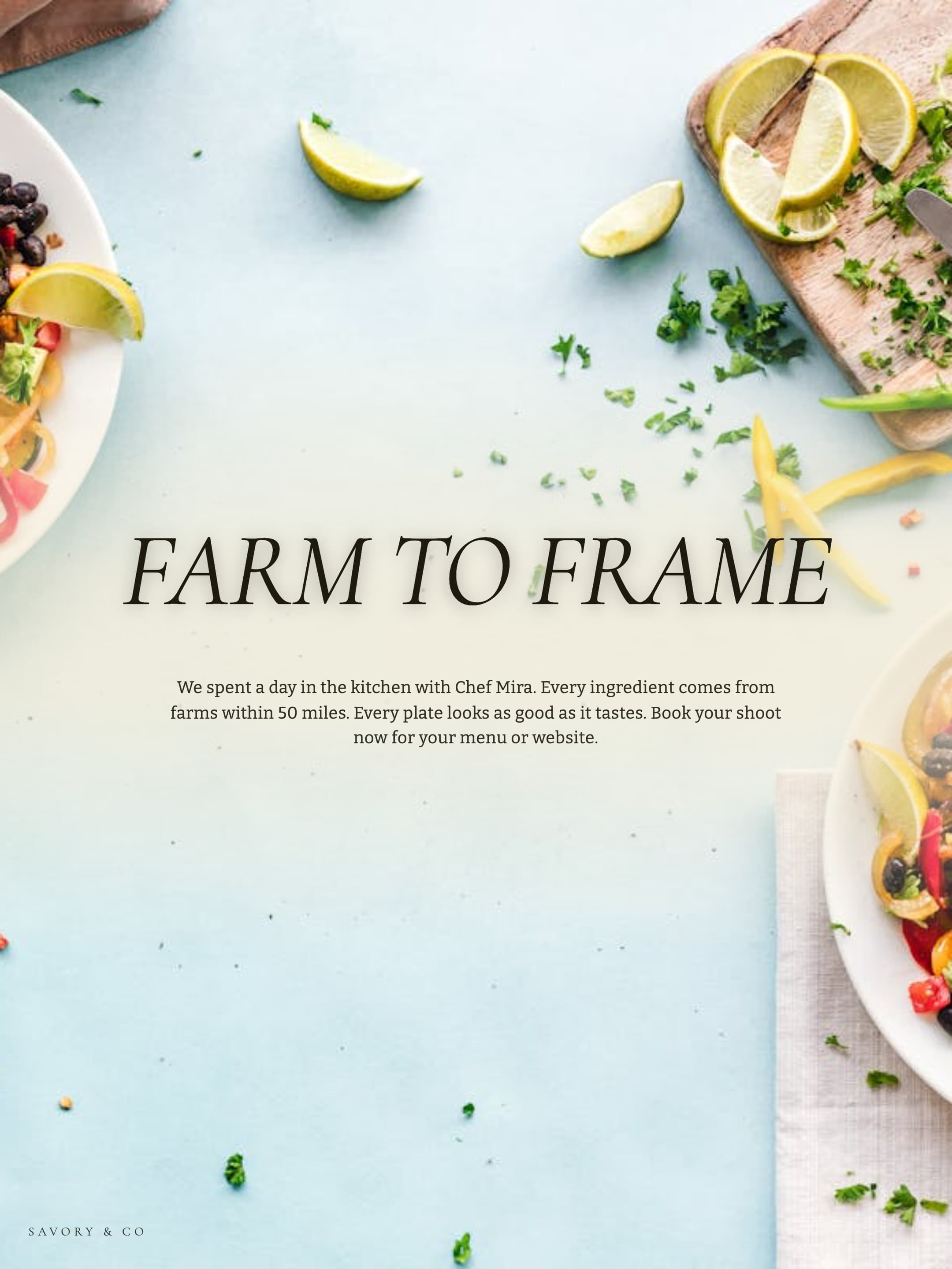 Gridshot food photography social content sample